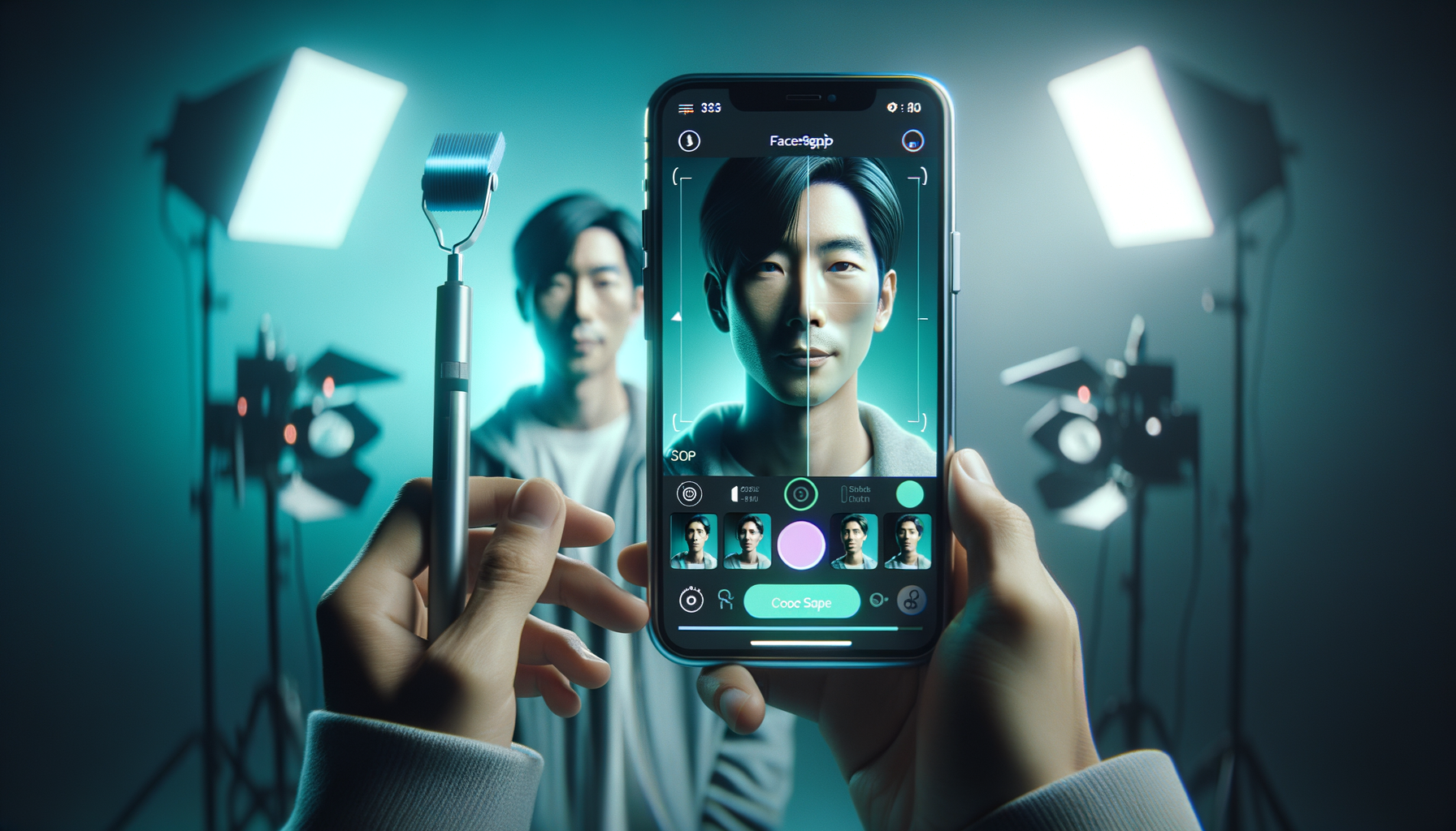 Video face swap preview